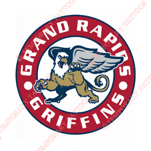Grand Rapids Griffins Customize Temporary Tattoos Stickers NO.9020